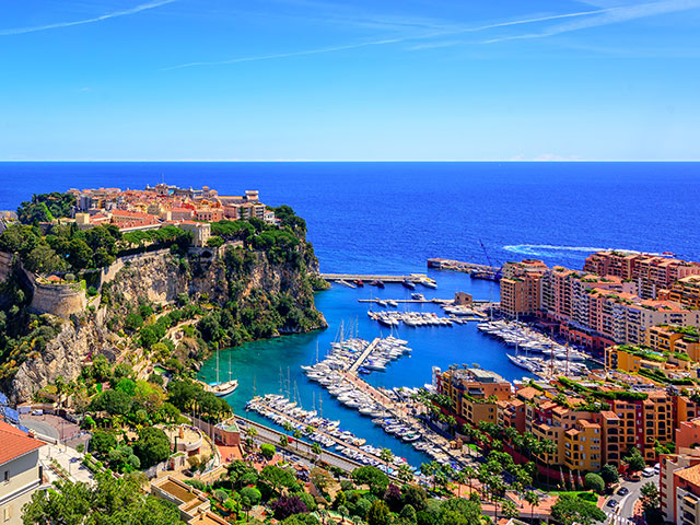 Beautiful view of Monaco, France