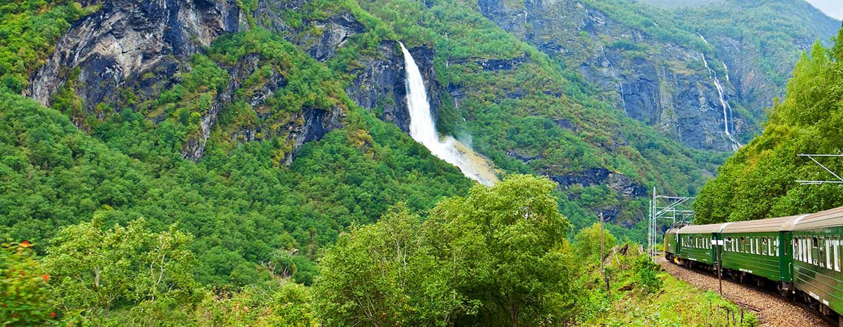 View from the Flam railway, Norway