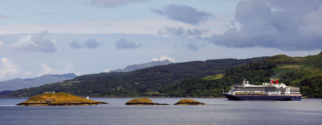 Borealis cruising the Sound of Mull, Scotland