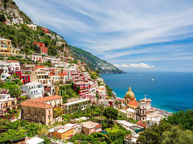 Beautiful view of the Amalfi coast, Italy