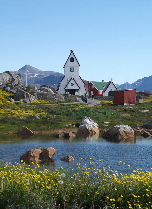 Church in Nanortalik in Greenland