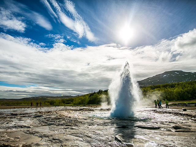The Strokkur Geyser, Iceland The Strokkur Geyser, Iceland