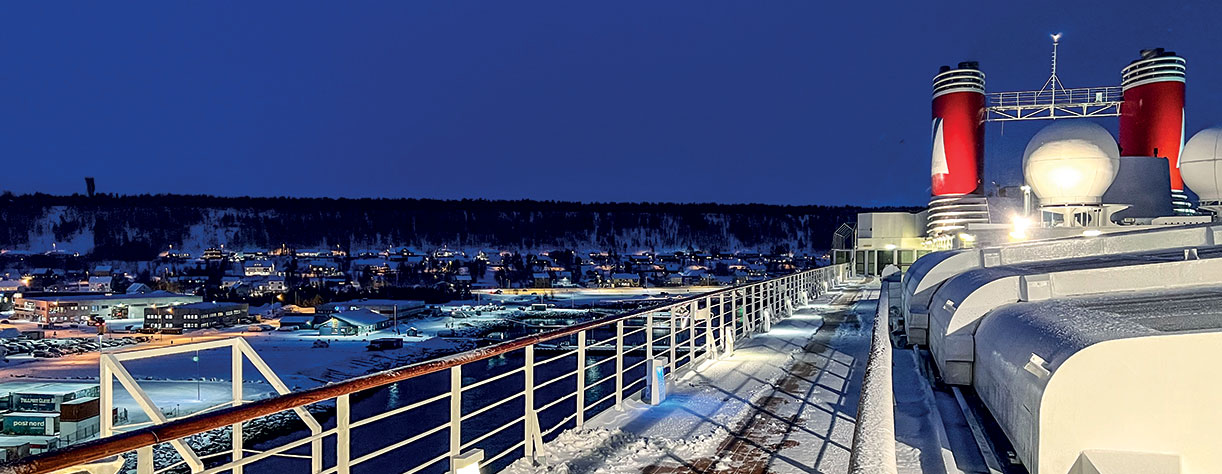 Borealis docked in Alta, Norway