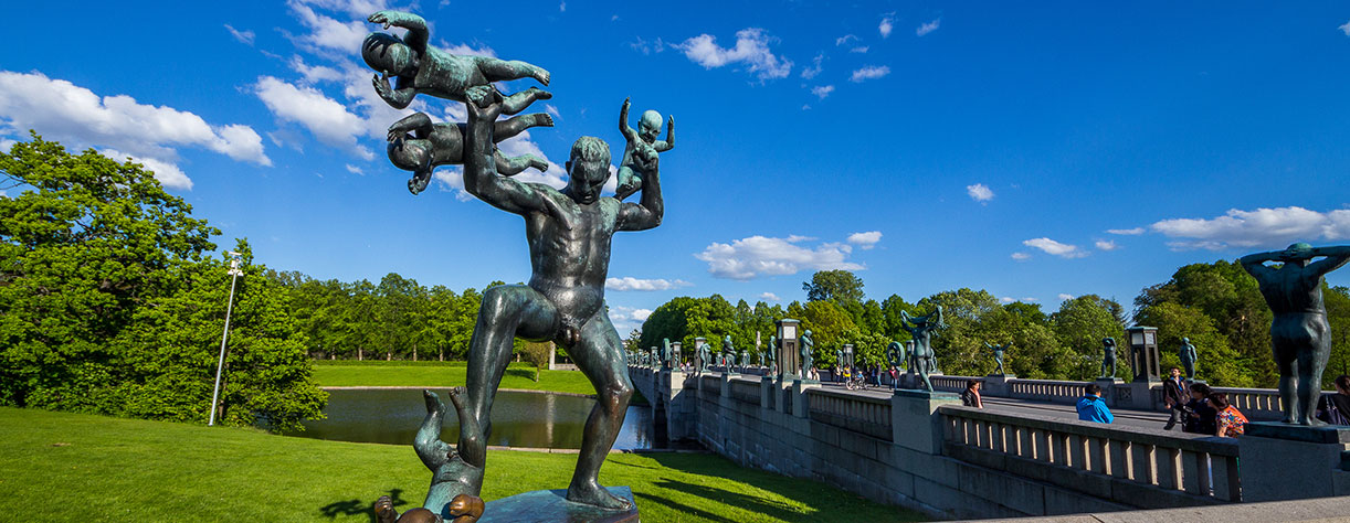 Sculptures at the Vigeland Park, Oslo, Norway