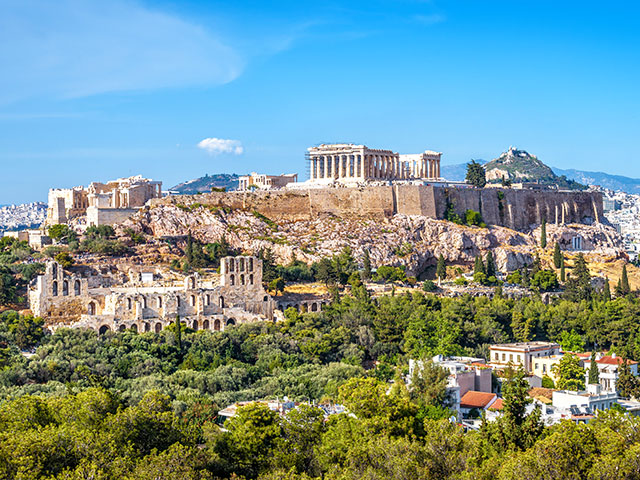 Athens with Acropolis hill, Greece