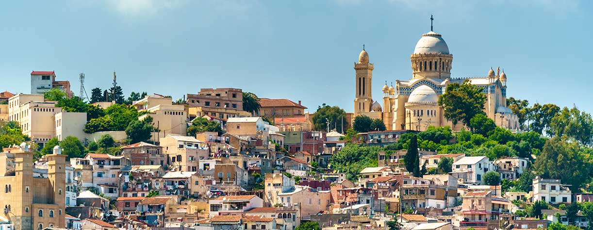 View of Notre Dame d'Afrique, Algiers, Algeria