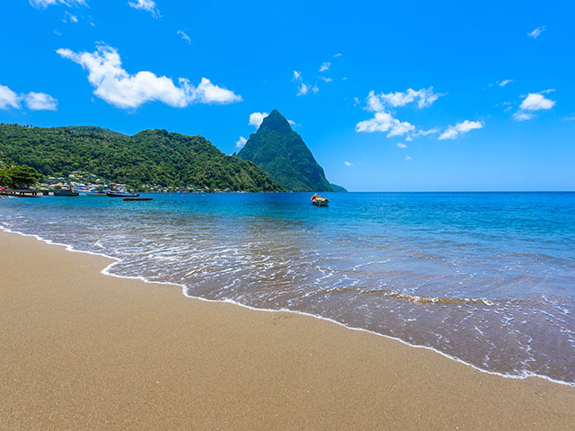 Twin pitons, Castries, St Lucia