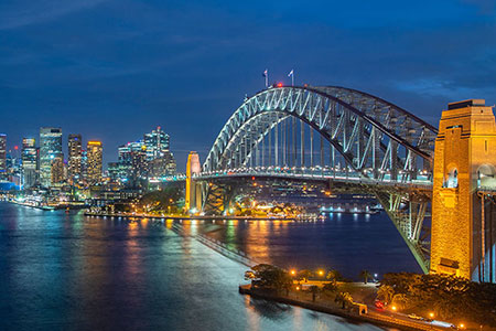 Sydney bridge and harbour, Australia