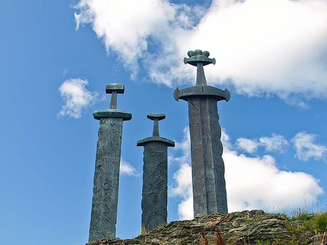 Three swords monument, Stavanger, Norway