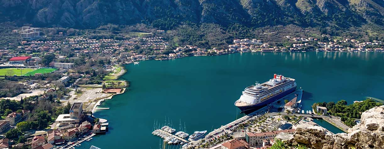 Bolette docked in Kotor, Montenegro