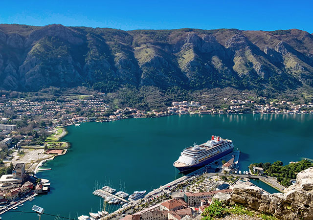 Bolette docked in Kotor, Montenegro