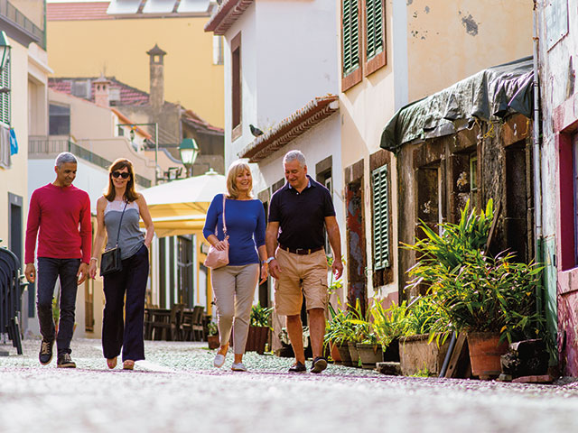 Guests ashore in Funchal, Portugal