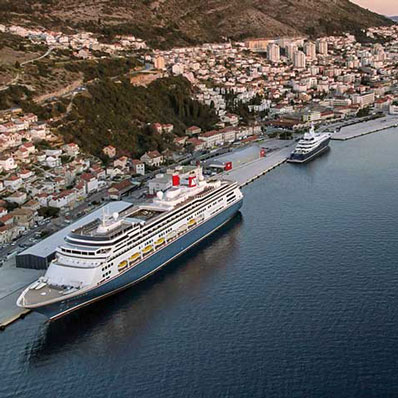 Bolette docked in Dubrovnik, Croatia