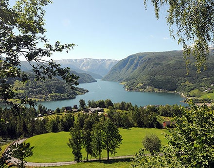 View over Hardangerfjord, Norway