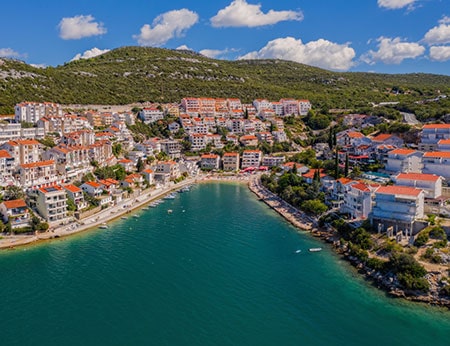 Neum, Bosnia and Herzegovina on a sunny day