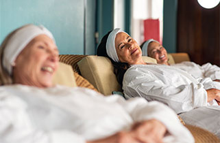 Ladies in the spa