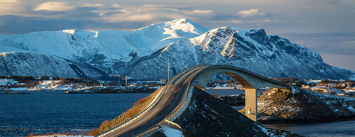 Atlantic Road, Molde, Wintertime