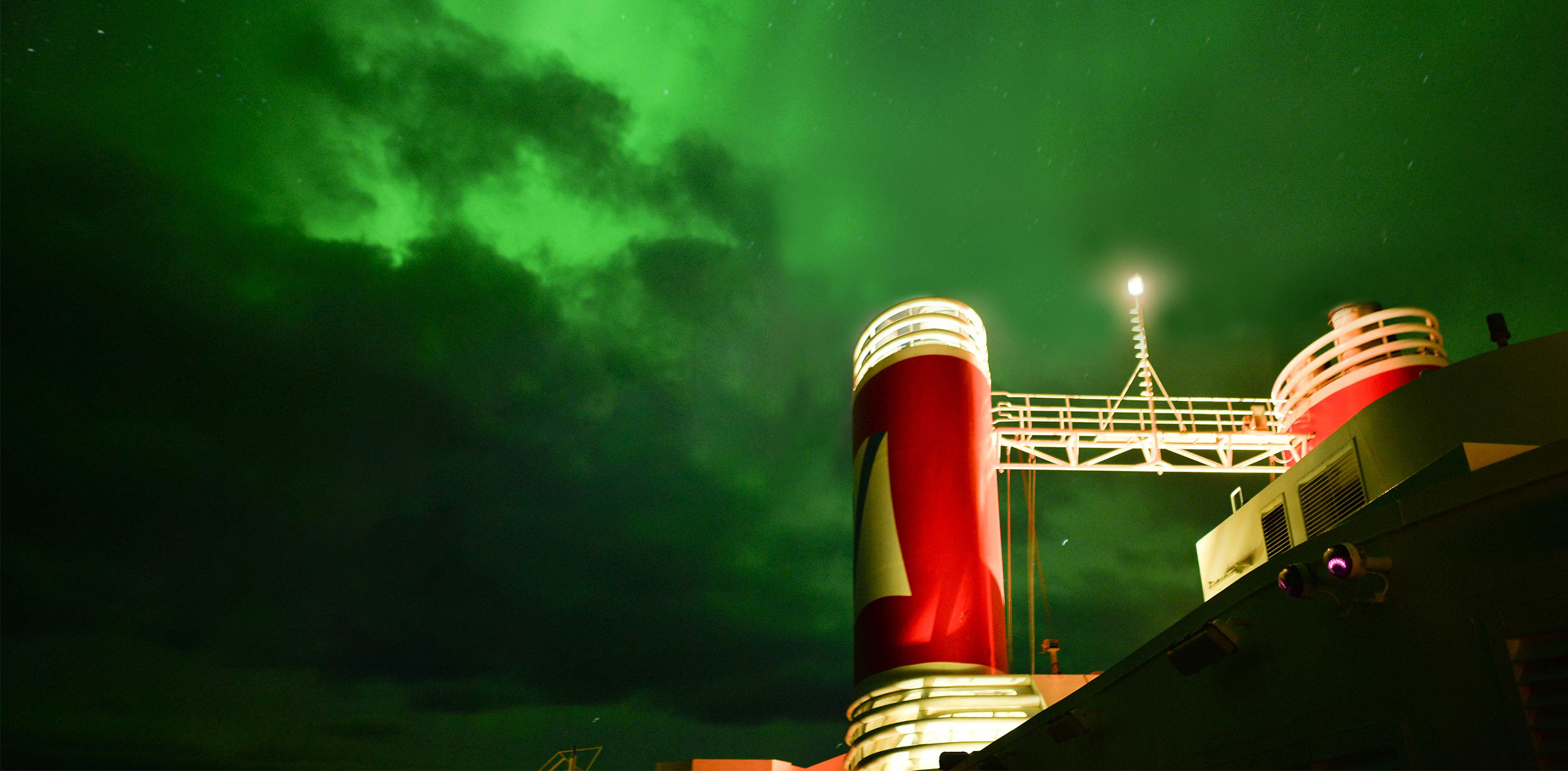 Northern Lights over Borealis funnels