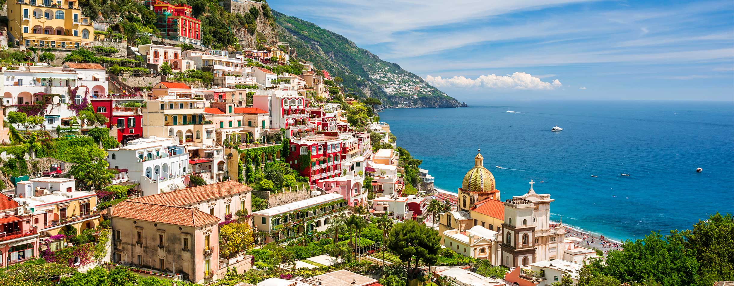 Beautiful views of the Amalfi coast
