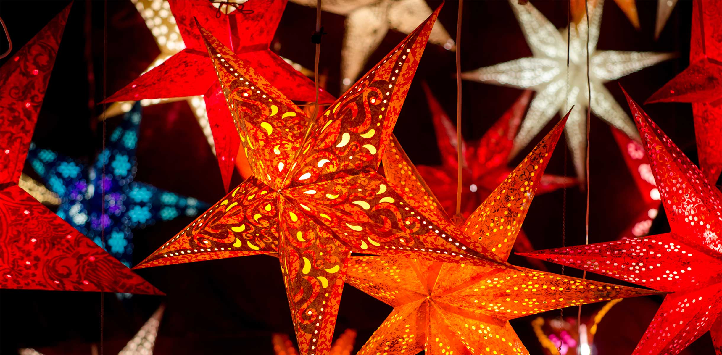 Christmas decorations being sold on markets Christmas decorations being sold on markets