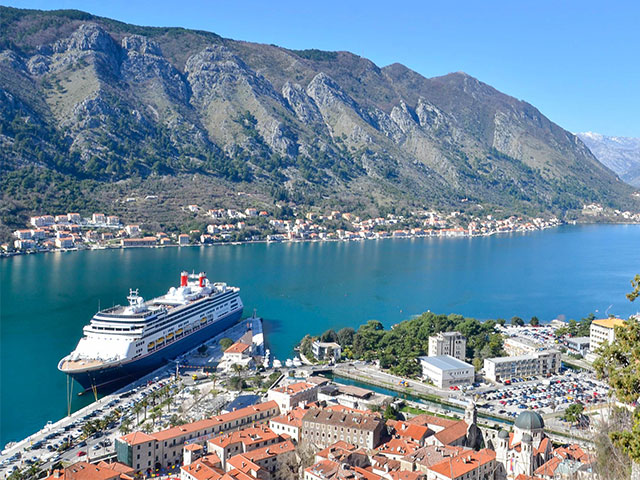 Bolette docked in Kotor, Montenegro