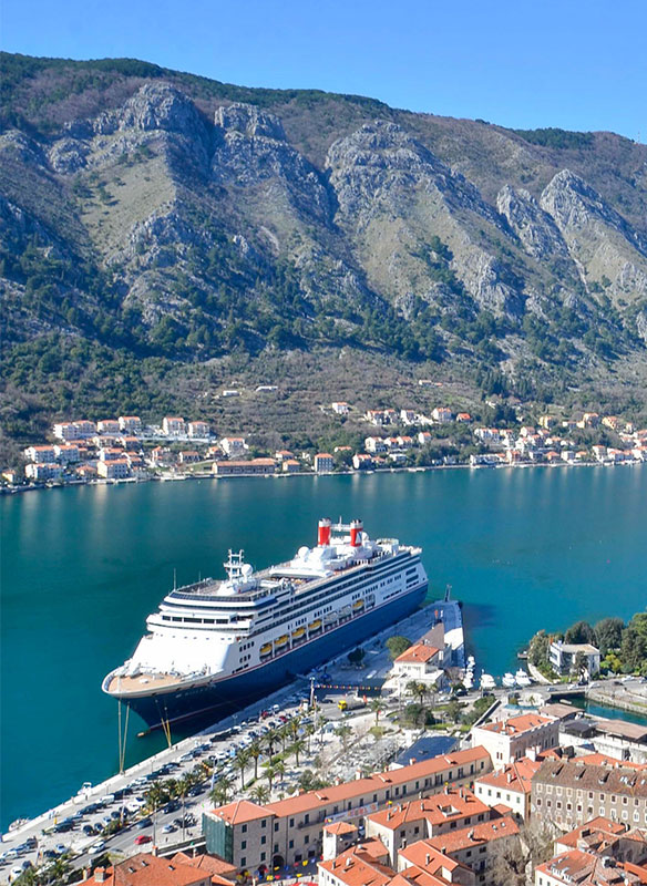 Bolette docked in Kotor, Montenegro