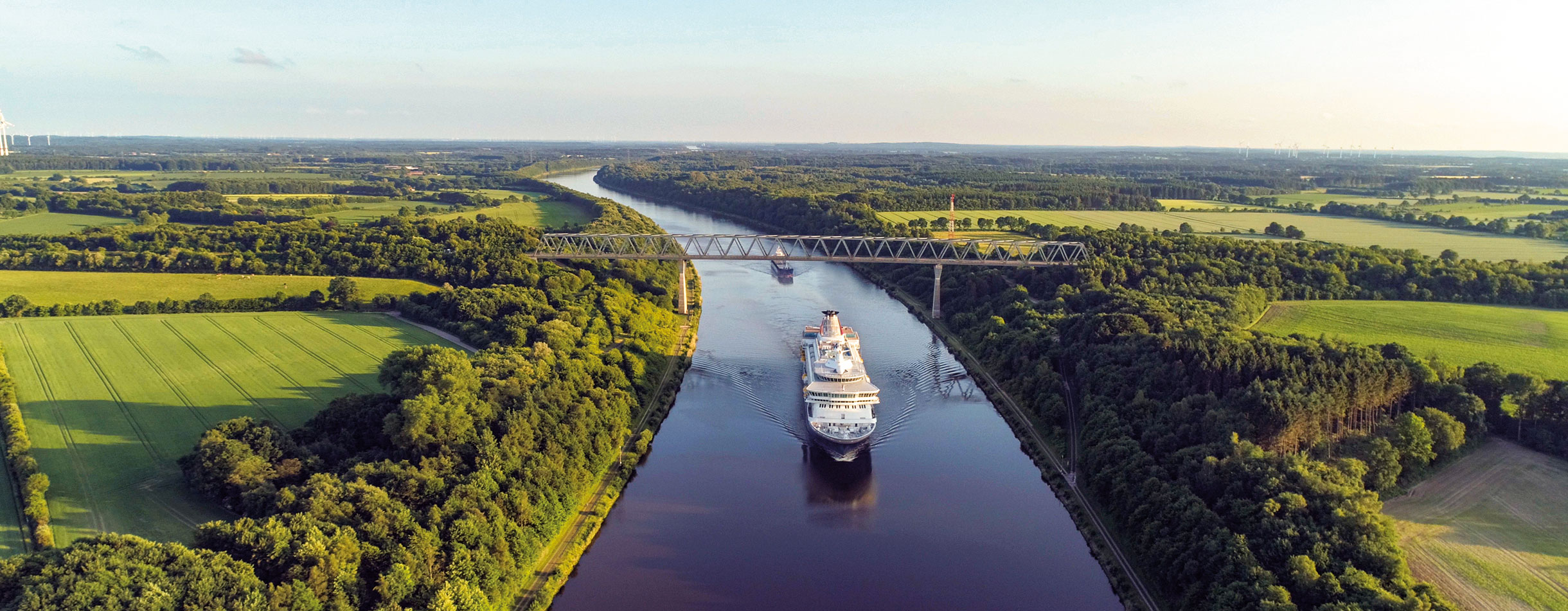 Balmoral transiting the Kiel Canal 