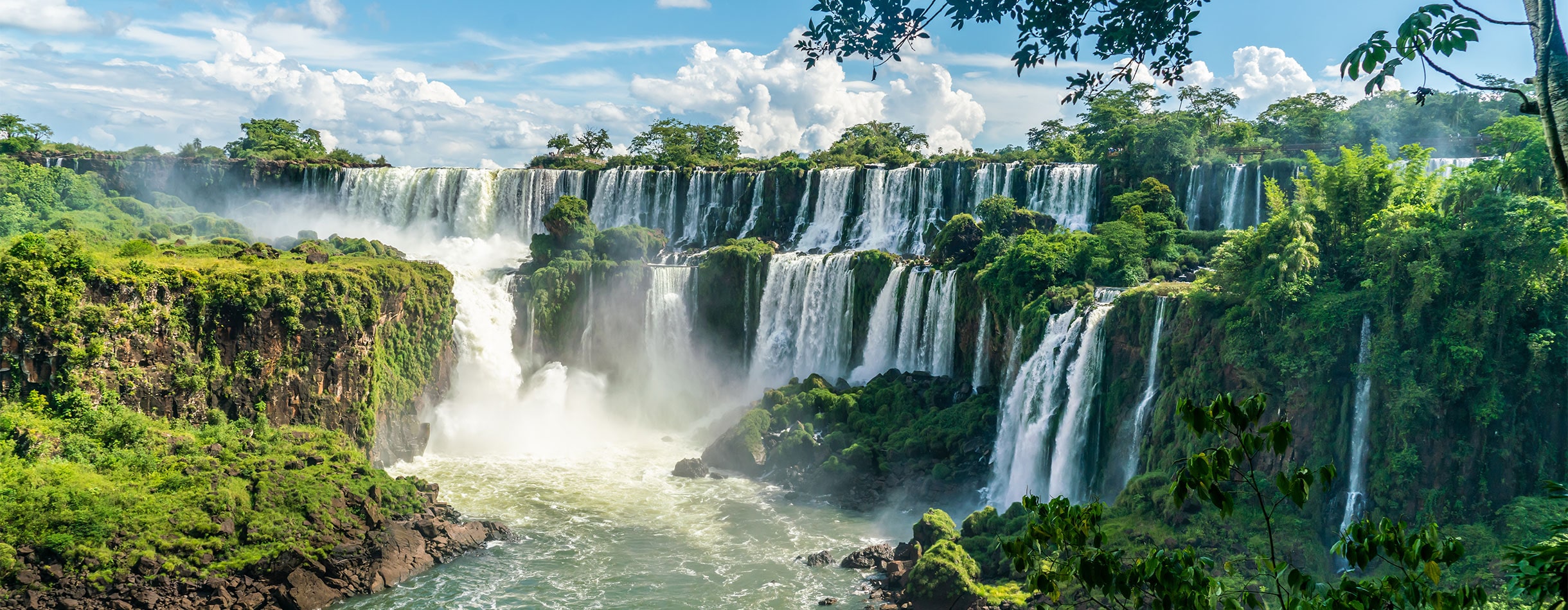 Spectacular waterfall, Brazil