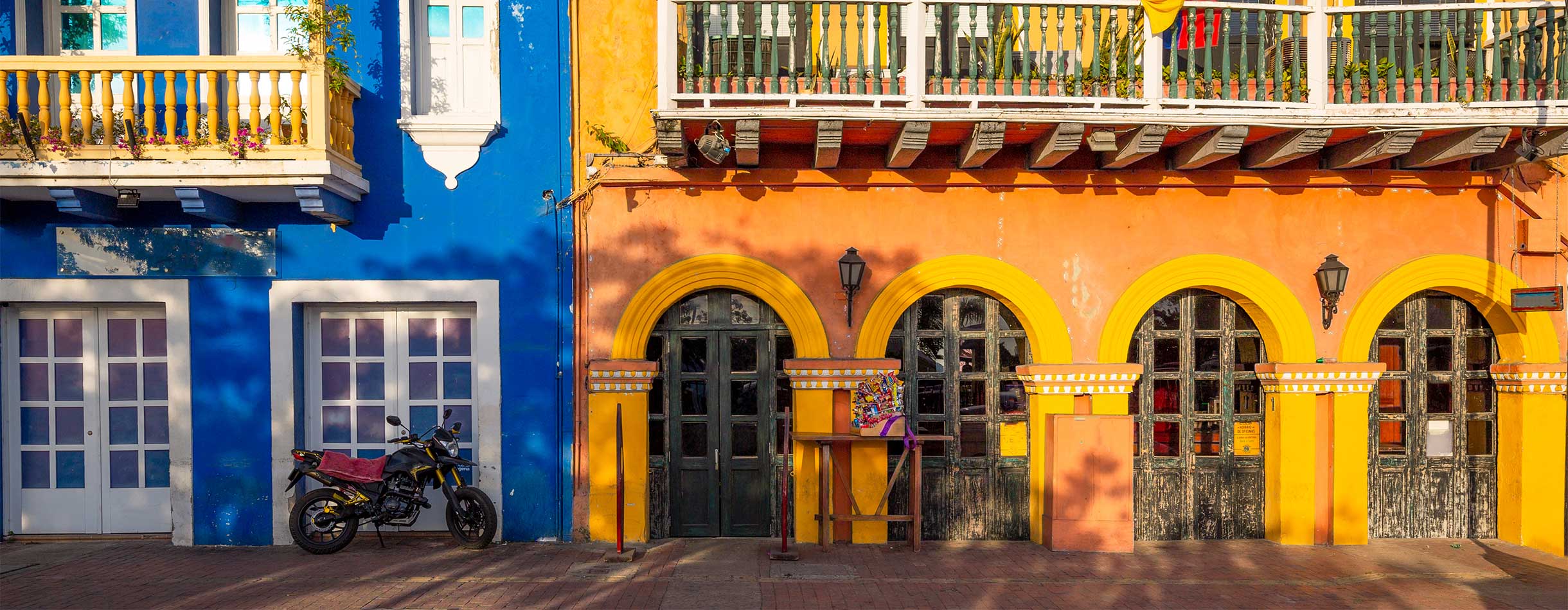 Colourful buildings, Colombia 