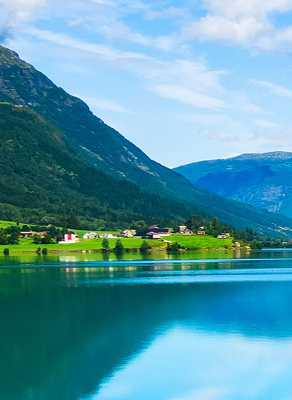 Beautiful views of Nordfjord, Norway