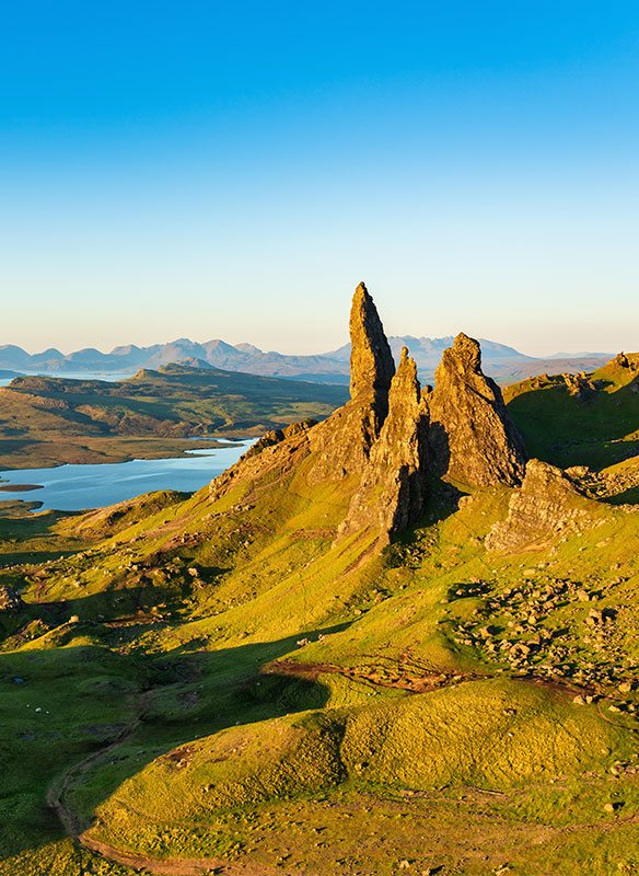 Old Man of Storr rock formation on Isle of Skye, Scotland