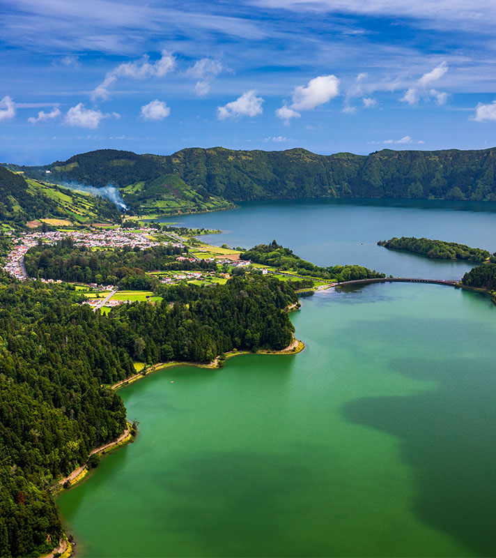 Beautiful view of Seven Cities Lake, Lagoa das Sete Cidades, Azores Beautiful view of Seven Cities Lake, Lagoa das Sete Cidades, Azores