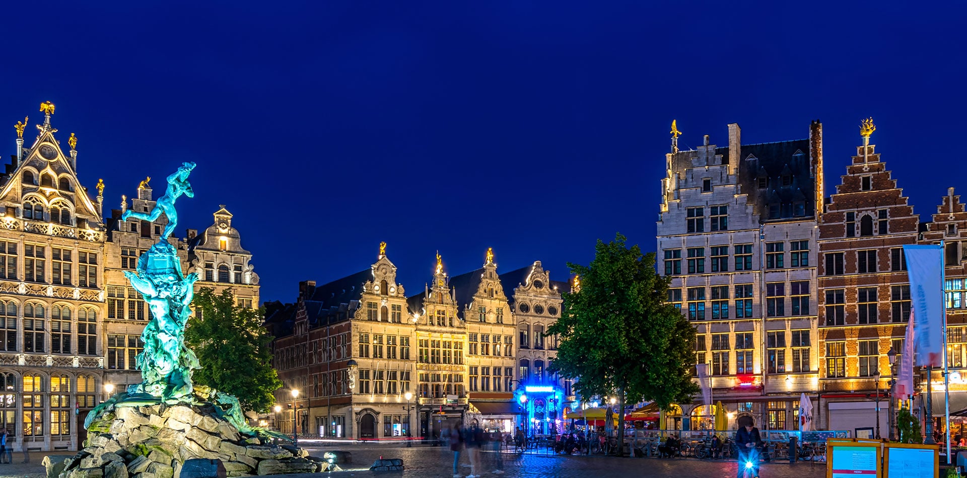 The Great market square in Antwerp, Belgium