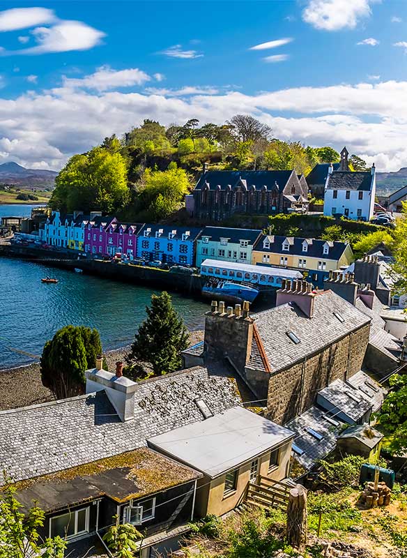Views of Portree, Isle of Skye, Scotland