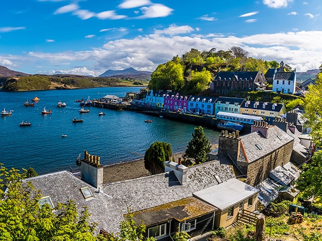 Views of Portree, Isle of Skye, Scotland