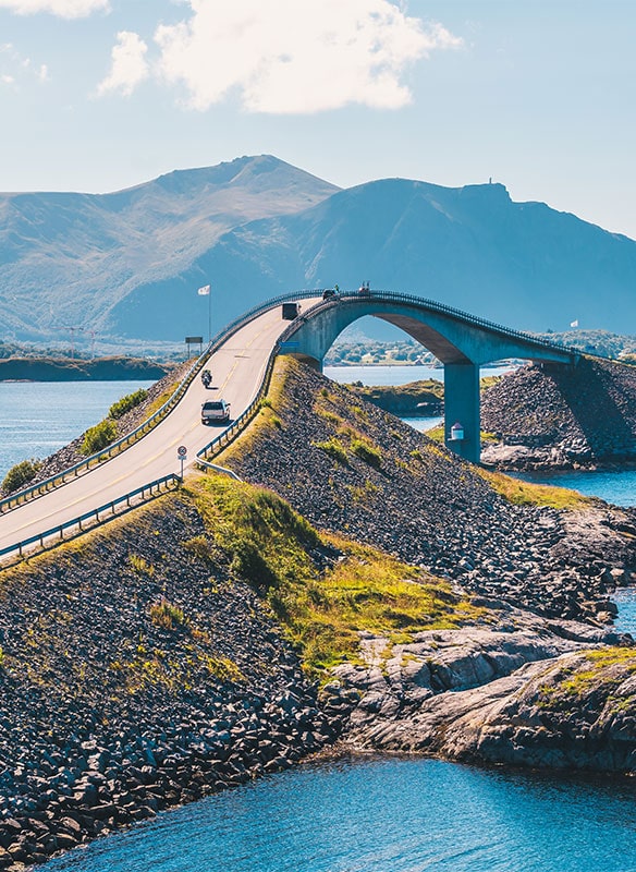 Atlantic road in Molde, Norway