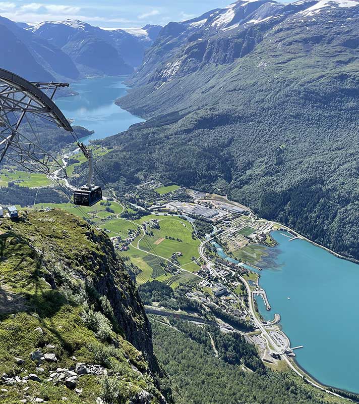 View of the Loen ski lift, Norway View of the Loen ski lift, Norway