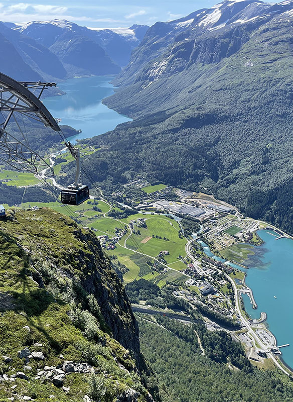 View of the Loen ski lift, Norway