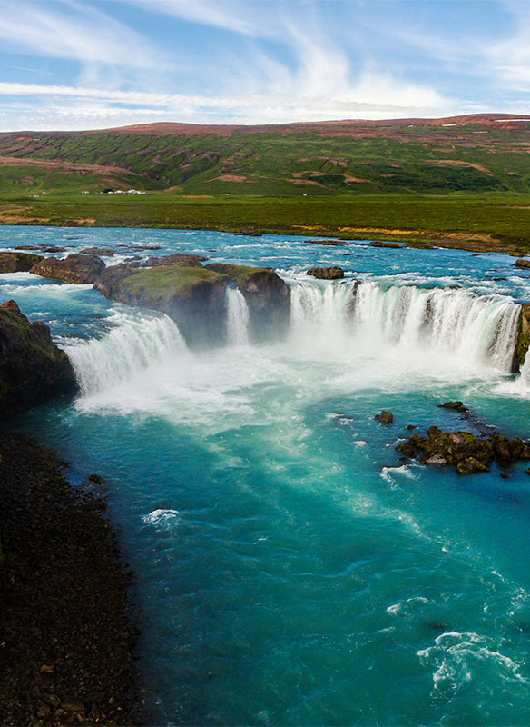 Godafoss waterfall in Iceland