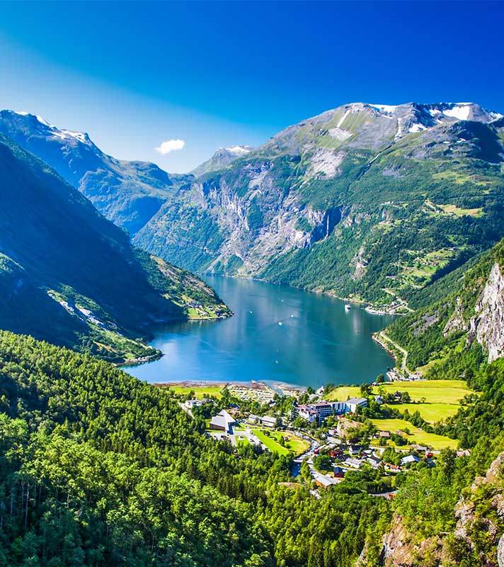 Beautiful views of Geirangerfjord, Norway Beautiful views of Geirangerfjord, Norway