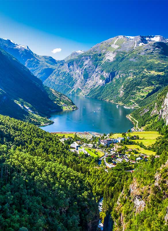 Beautiful views of Geirangerfjord, Norway Beautiful views of Geirangerfjord, Norway