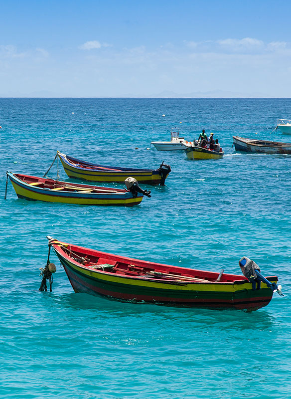 Boats in the water, Cape Verde