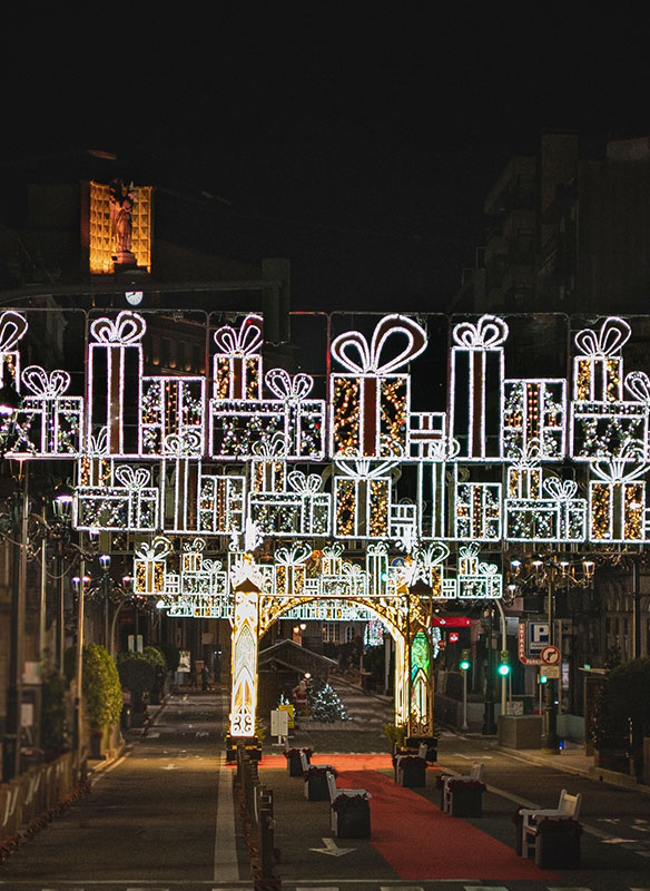Christmas lights in Vigo, Spain