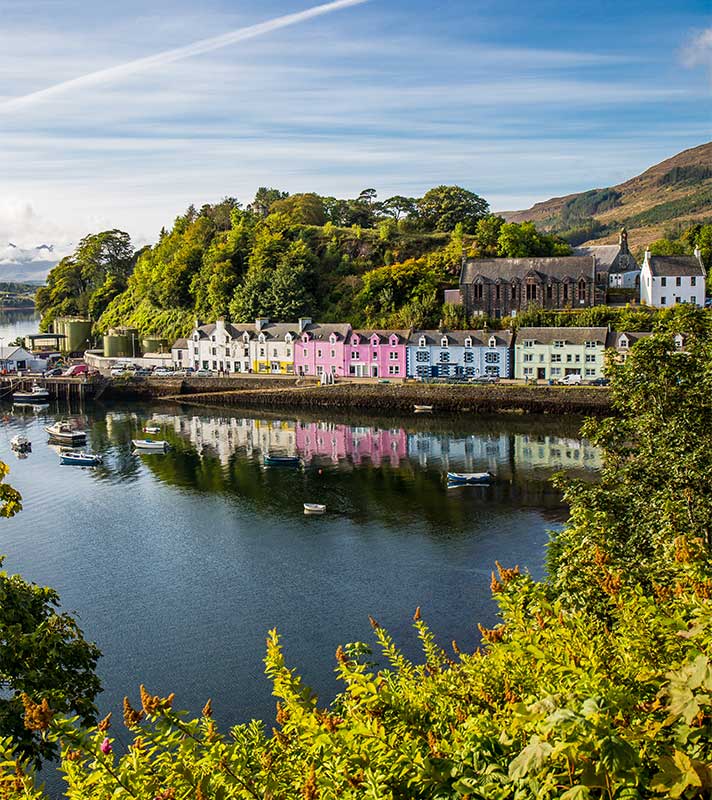 Portree harbour, Isle of Skye, Scotland Portree harbour, Isle of Skye, Scotland