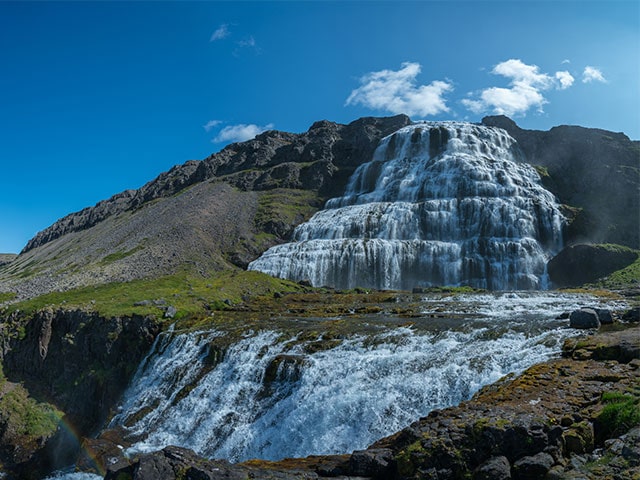 Dynjandi waterfall, Westfjords of Iceland