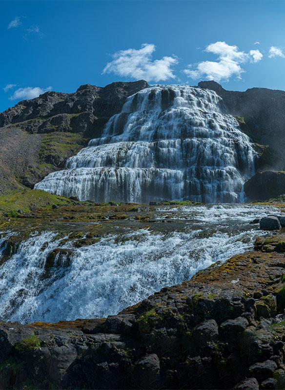 Dynjandi waterfall, Westfjords of Iceland