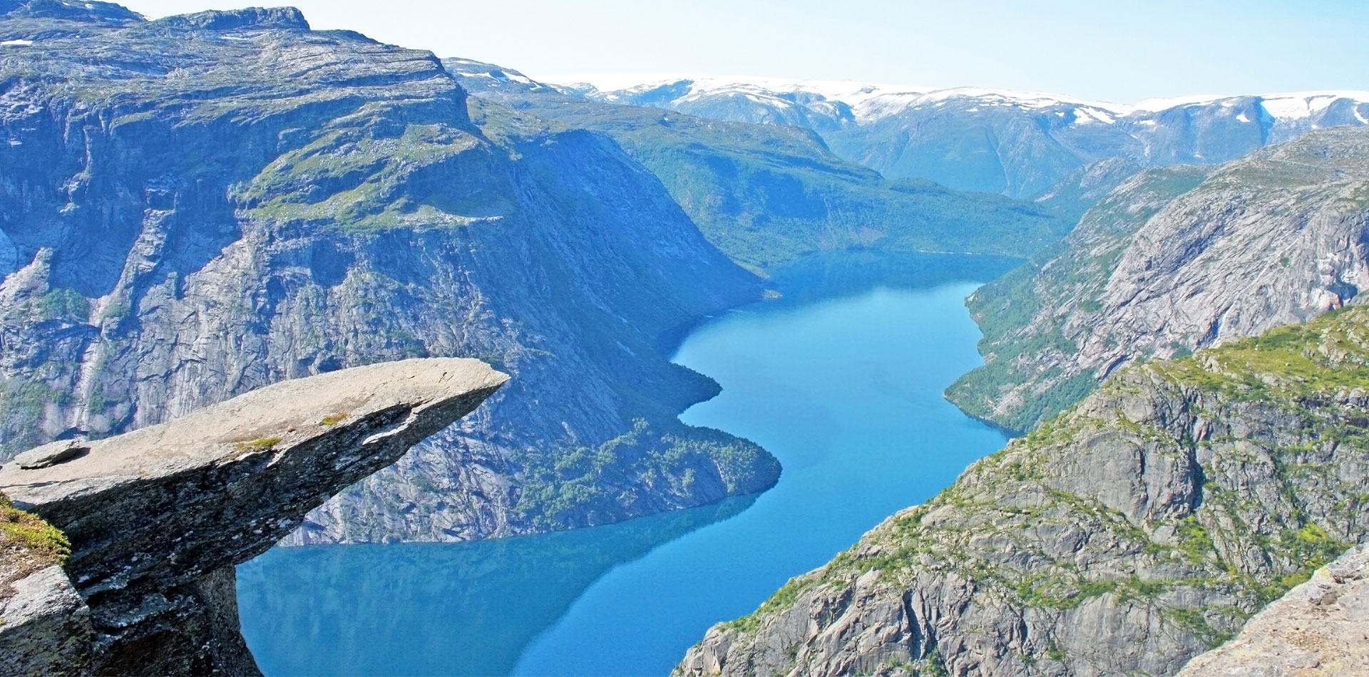 View of Trolltunga cliff, Norway