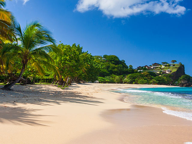 Beautiful beach views in Grenada, Caribbean