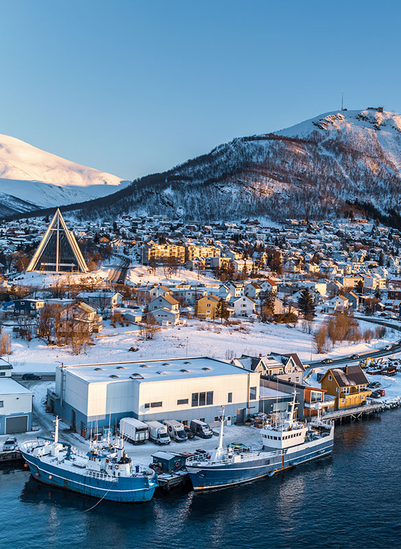 Tromso marina in Winter, Norway