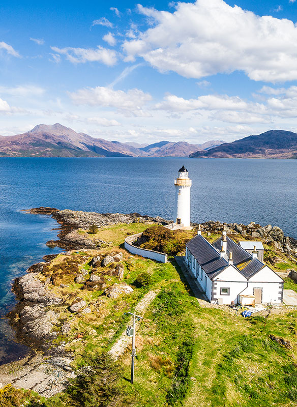 Ornsay Lighthouse in the Loch Hourn